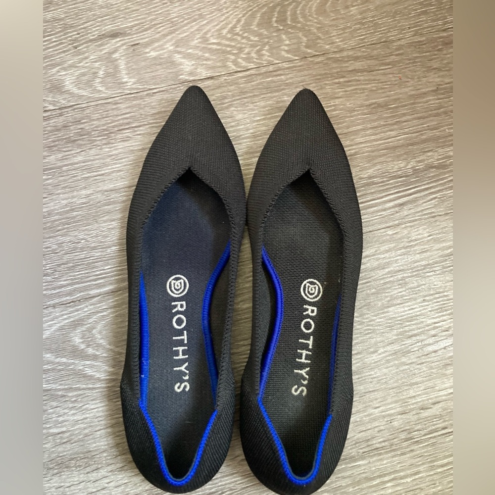 Rothy's Black and Blue Women's Flats